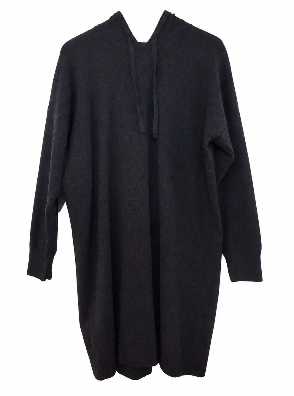 Madewell Hoodie Sweater Dress Womens Large Gray Midweight Knit Cozy Casual